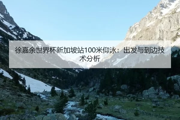 徐嘉余世界杯新加坡站100米仰泳：出发与到边技术分析